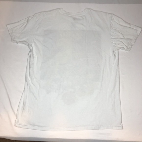 Space Jam Looney Tunes Sz L White Graphic T-Shirt Bugs Monstars Tune Squad Taz - Picture 7 of 8